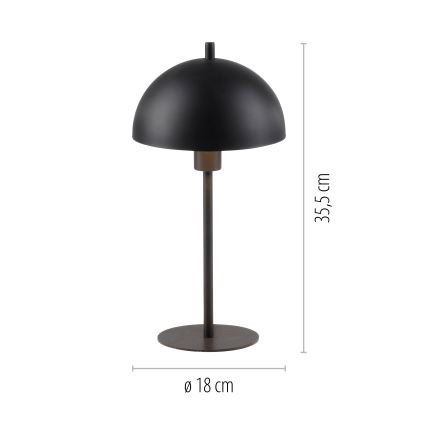 Schöner Wohnen 11726-18 - настольная лампа ALI 1xE14/15W/230V черная