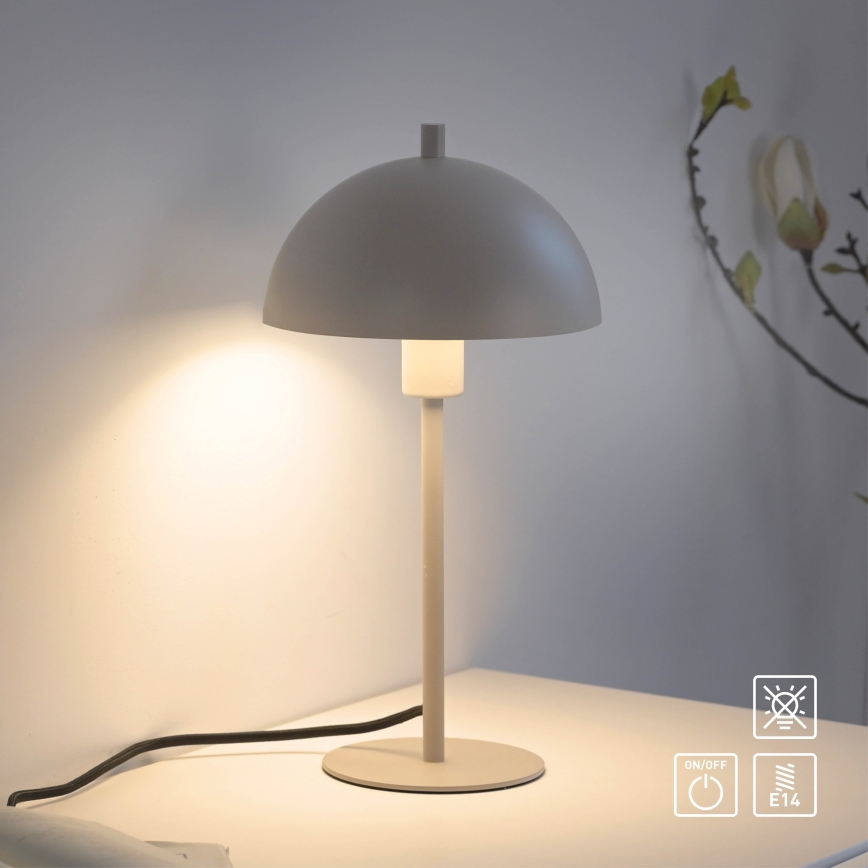 Schöner Wohnen 11726-39 - Настільна лампа ALI 1xE14/15W/230V сіра