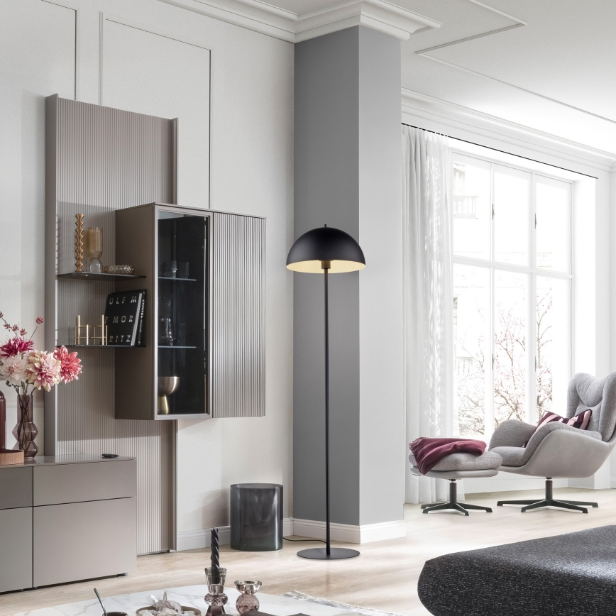Schöner Wohnen 11727-18 - Напольная лампа ALI 1xE27/25W/230V чёрная