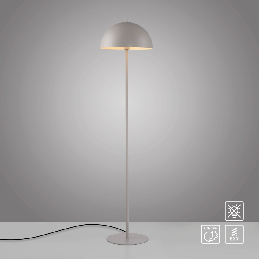 Schöner Wohnen 11727-39 - Напольная лампа ALI 1xE27/25W/230V серая