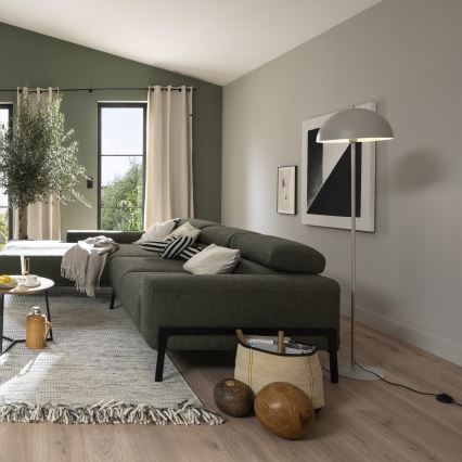 Schöner Wohnen 11727-39 - Торшер ALI 1xE27/25W/230V сірий