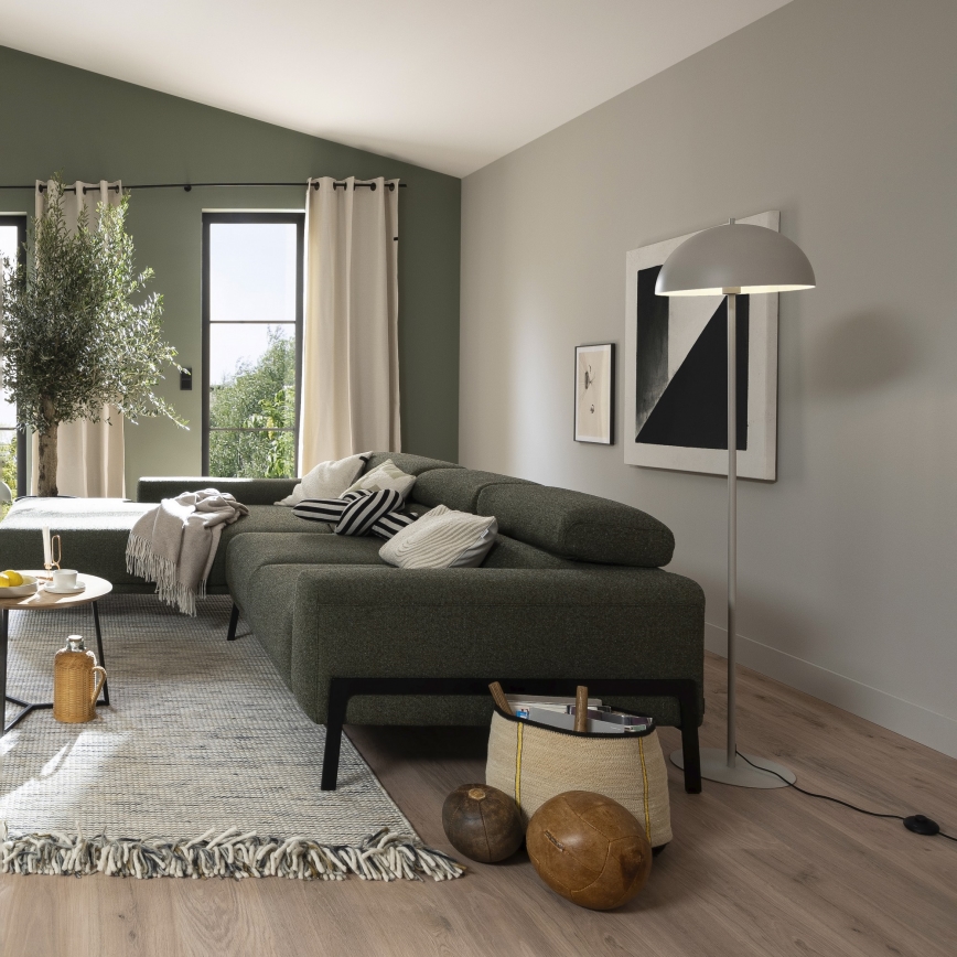 Schöner Wohnen 11727-39 - Торшер ALI 1xE27/25W/230V сірий