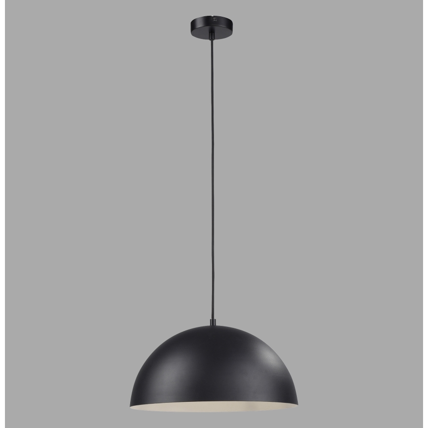 Schöner Wohnen 11728-18 - підвісна люстра на тросі ALI 1xE27/25W/230V, діаметр 38 см, чорна