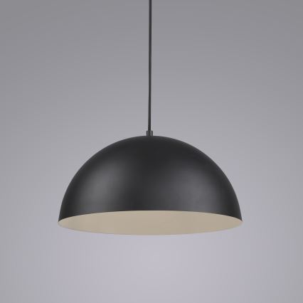 Schöner Wohnen 11728-18 - підвісна люстра на тросі ALI 1xE27/25W/230V, діаметр 38 см, чорна