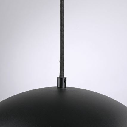 Schöner Wohnen 11728-18 - підвісна люстра на тросі ALI 1xE27/25W/230V, діаметр 38 см, чорна