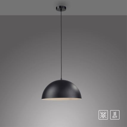 Schöner Wohnen 11728-18 - Подвесная люстра ALI на тросе 1xE27/25W/230V Ø 38 см, черный