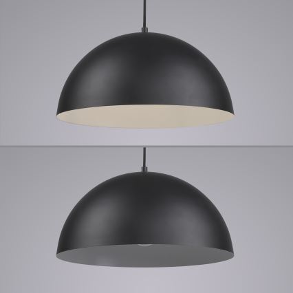 Schöner Wohnen 11728-18 - Подвесная люстра ALI на тросе 1xE27/25W/230V Ø 38 см, черный