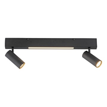 Schöner Wohnen 11793-18 - LED точечный светильник DANTE 2xGU10/10W/230V + LED/7,2W черный