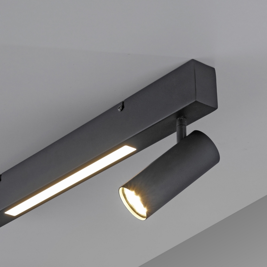 Schöner Wohnen 11793-18 - LED точечный светильник DANTE 2xGU10/10W/230V + LED/7,2W черный