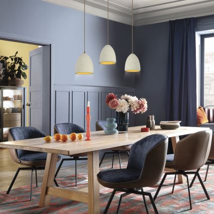 Schöner Wohnen 12541-42 - Подвесной светильник на тросе TRAVENTA 3xE27/40W/230V бетон