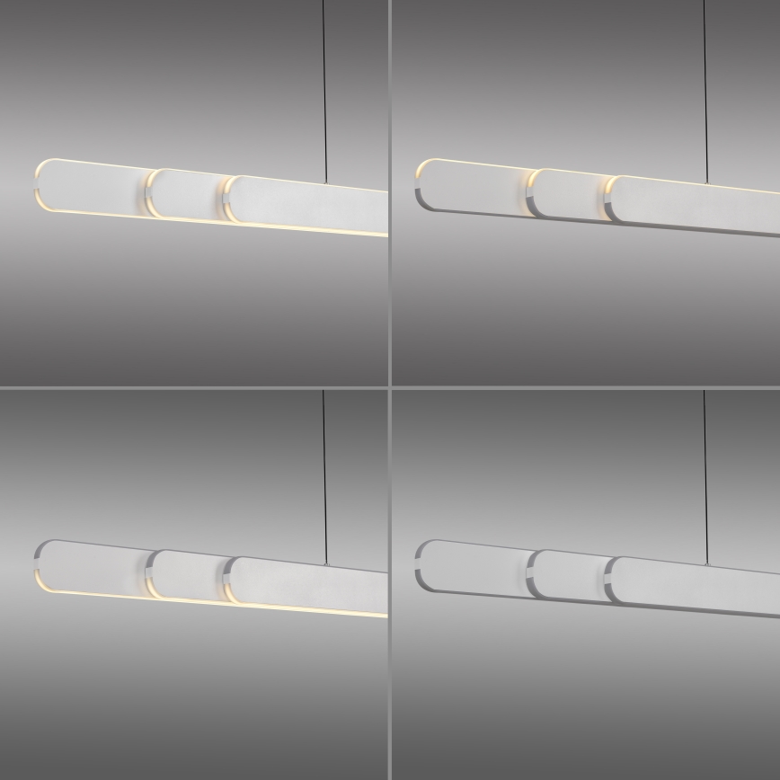 Шенер Вонен 12577-16 - світлодіодна підвісна люстра з регулюванням яскравості на тросі АДРІАНА РАУНД 2xLED/24W/230V 2700/3000/3500/4000/5000K біла