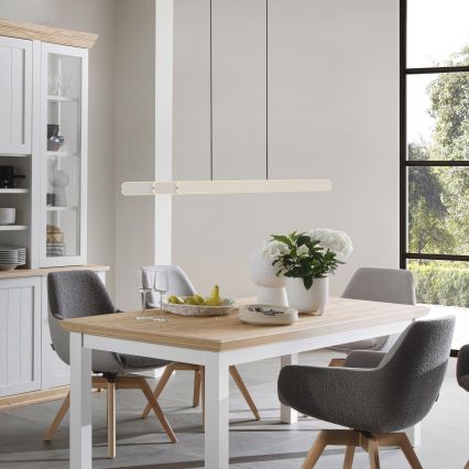 Schöner Wohnen 12577-39 - підвісна люстра на тросі з регулюванням яскравості ADRIANA ROUND 2xLED/24W/230V 2700/3000/3500/4000/5000K сіра