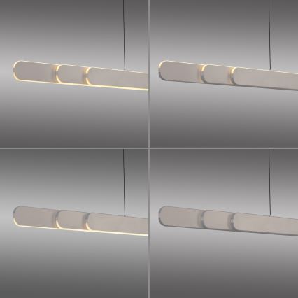 Schöner Wohnen 12577-39 - підвісна люстра на тросі з регулюванням яскравості ADRIANA ROUND 2xLED/24W/230V 2700/3000/3500/4000/5000K сіра