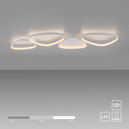 Schöner Wohnen 14039-16 - диммируемый светодиодный потолочный светильник PEBBLES LED/35,5W/230V белый