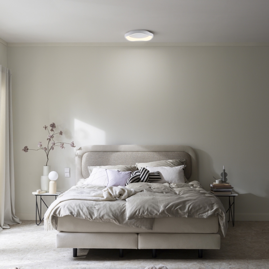Schöner Wohnen 14233-16 - LED-стельовий світильник MONTA LED/21W/230V з регулюванням яскравості, діаметр 40 см, білий