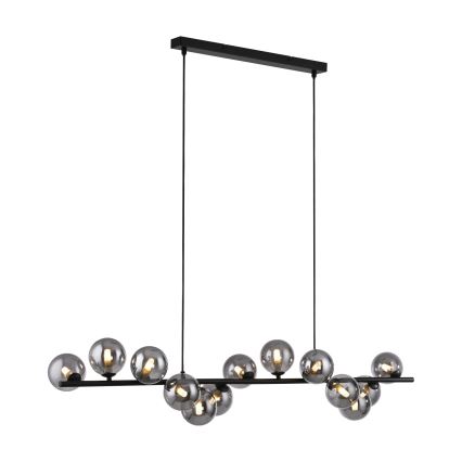 Schöner Wohnen 14504-18 - LED-люстра на тросе DUBAI 13xG9/3W/230V 118 m черный/дымчатый