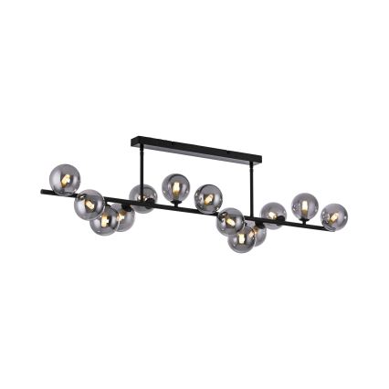 Schöner Wohnen 14505-18 - LED-люстра на штанге DUBAI 13xG9/3W/230V чёрный/дымчатый