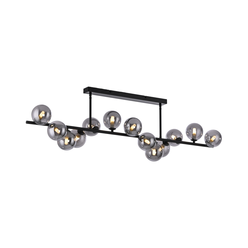 Schöner Wohnen 14505-18 - LED-люстра на штанге DUBAI 13xG9/3W/230V чёрный/дымчатый