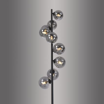 Schöner Wohnen 14506-18 - LED напольный светильник DUBAI 9xG9/3W/230V черный/дымчатый