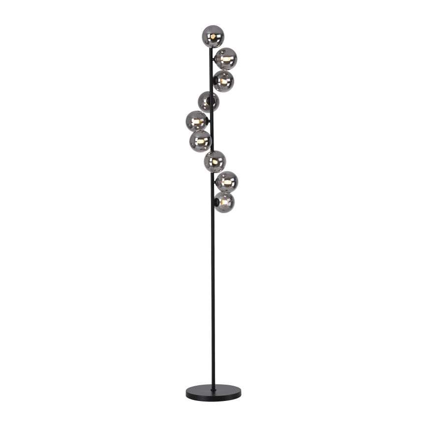 Schöner Wohnen 14506-18 - LED напольный светильник DUBAI 9xG9/3W/230V черный/дымчатый