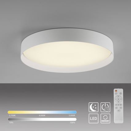 Schöner Wohnen 14595-16 - Диммируемый потолочный светильник TAVOLI LED/34W/230V 2700-6500K диам. 49 см белый + дистанционное управление