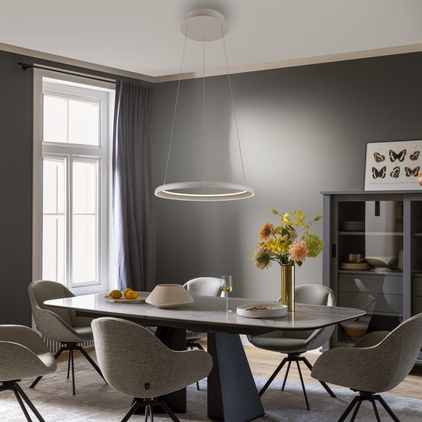 Schöner Wohnen 15570-39 - LED-диммируемая люстра на тросовом подвесе QUILLO LED/36W/230V, Ø 60 см, серый