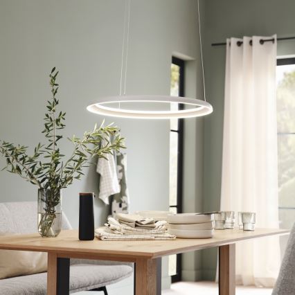 Schöner Wohnen 15570-39 - LED-диммируемая люстра на тросовом подвесе QUILLO LED/36W/230V, Ø 60 см, серый