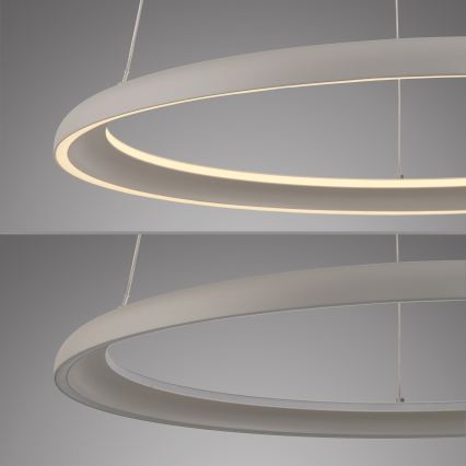 Schöner Wohnen 15570-39 - LED-диммируемая люстра на тросовом подвесе QUILLO LED/36W/230V, Ø 60 см, серый