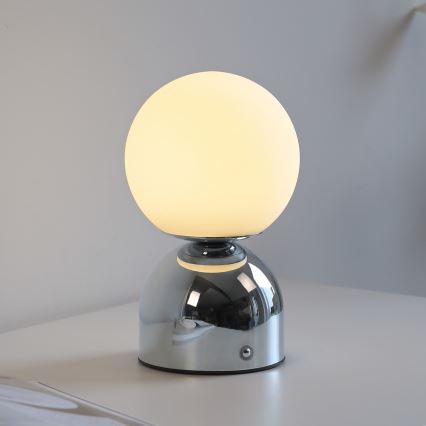 Schöner Wohnen 19218-17 - LED диммируемая сенсорная аккумуляторная настольная лампа RUDI LED/1,2W/5V 3000-6000K 1200 mAh глянцевый хром