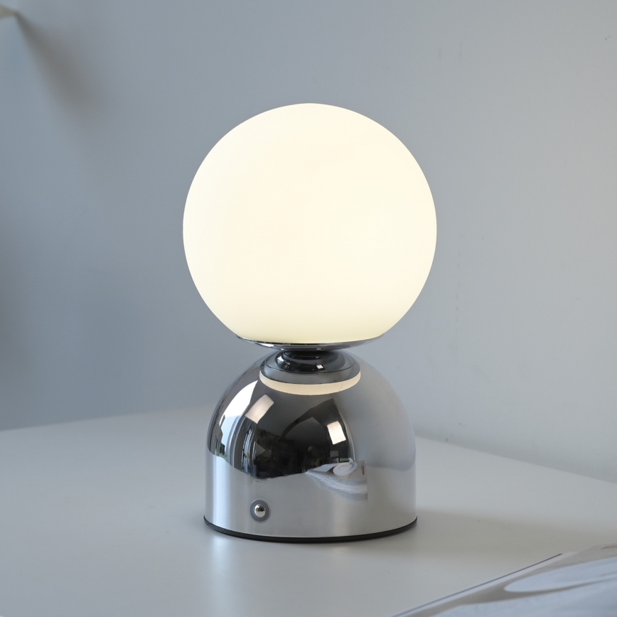 Schöner Wohnen 19218-17 - LED диммируемая сенсорная аккумуляторная настольная лампа RUDI LED/1,2W/5V 3000-6000K 1200 mAh глянцевый хром