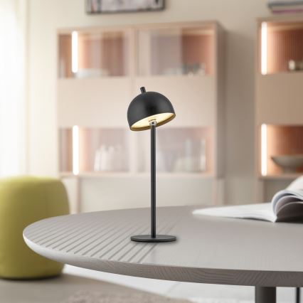 Schöner Wohnen 19244-18 - диммируемая сенсорная перезаряжаемая уличная настольная лампа BELLIS LED/2,5W/5V 2600 mAh IP54 черная
