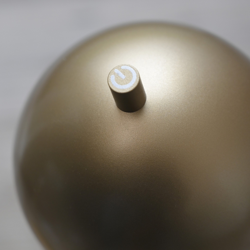 Schöner Wohnen 19245-12 - Светодиодный диммируемый сенсорный перезаряжаемый уличный торшер BELLIS LED/2,5W/5V 2600 mAh IP54 золотой