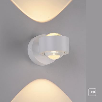 Schöner Wohnen 19331-16 - LED настінний світильник CHIA 2xLED/2W/230V білий