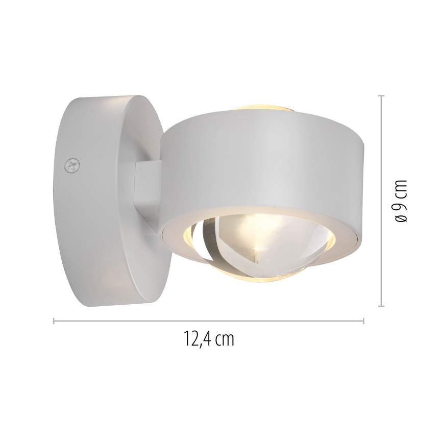 Schöner Wohnen 19331-16 - LED настінний світильник CHIA 2xLED/2W/230V білий
