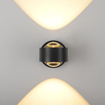 Schöner Wohnen 19331-18 - LED настінний світильник CHIA 2xLED/2W/230V чорний