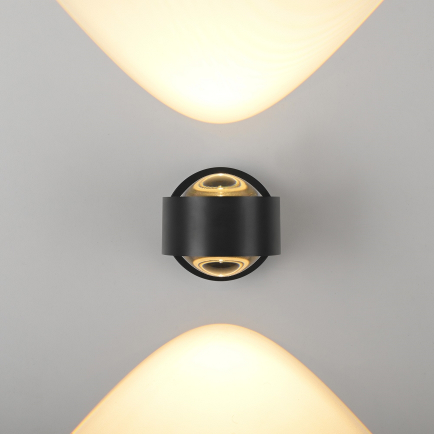 Schöner Wohnen 19331-18 - LED настінний світильник CHIA 2xLED/2W/230V чорний