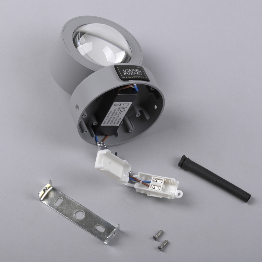 Schöner Wohnen 19331-21 - LED настінний світильник CHIA 2xLED/2W/230V антрацит