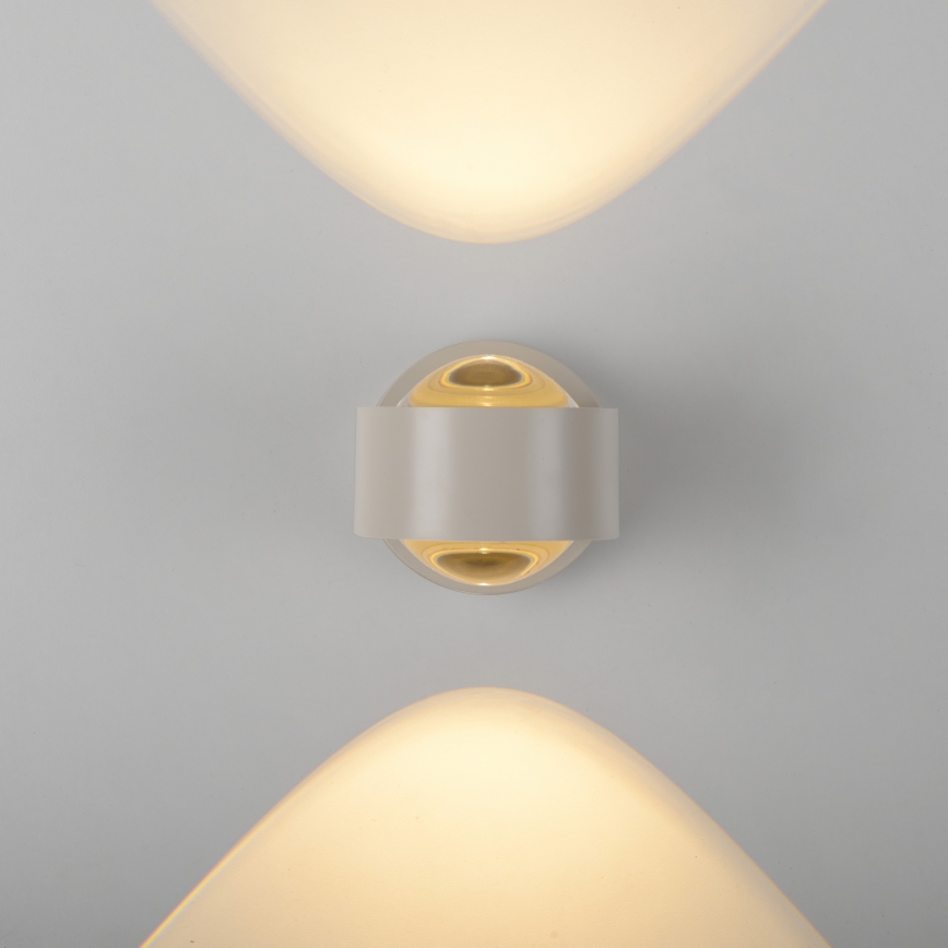 Schöner Wohnen 19331-39 - LED настенный светильник CHIA, 2xLED/2 Вт/230 В, серый