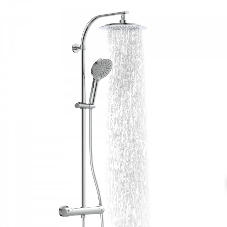 Schütte 60046 - Душевой комплект с термостатическим смесителем MADURA FRESH, глянцевый хром