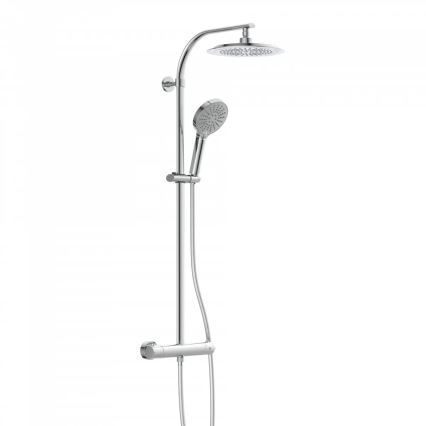 Schütte 60046 - Душевой комплект с термостатическим смесителем MADURA FRESH, глянцевый хром