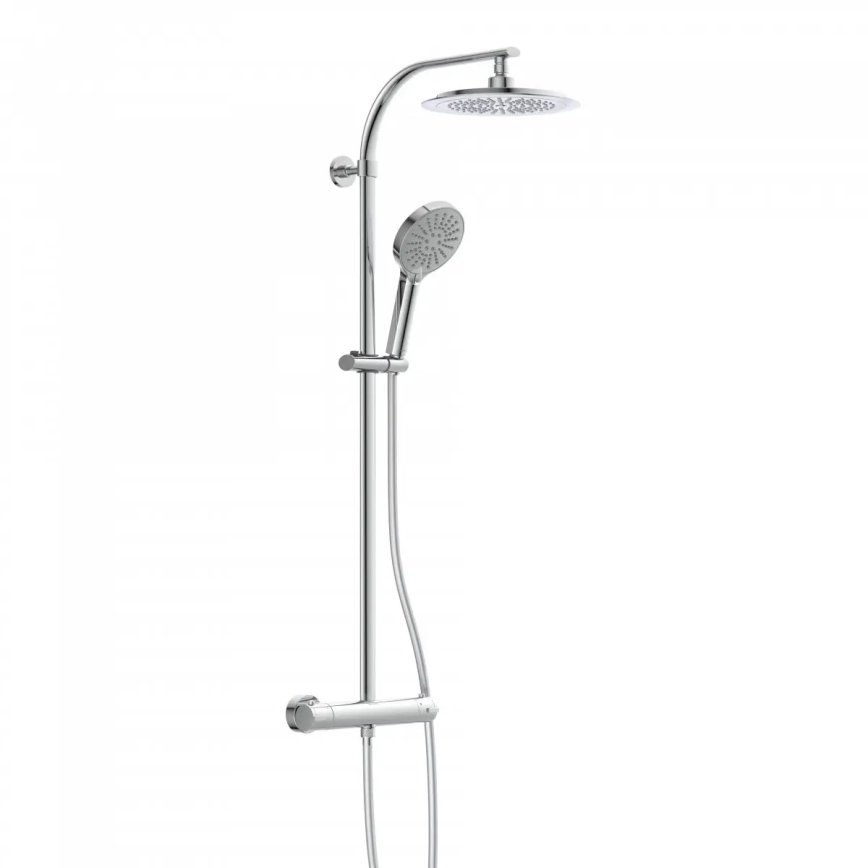 Schütte 60046 - Душевой комплект с термостатическим смесителем MADURA FRESH, глянцевый хром