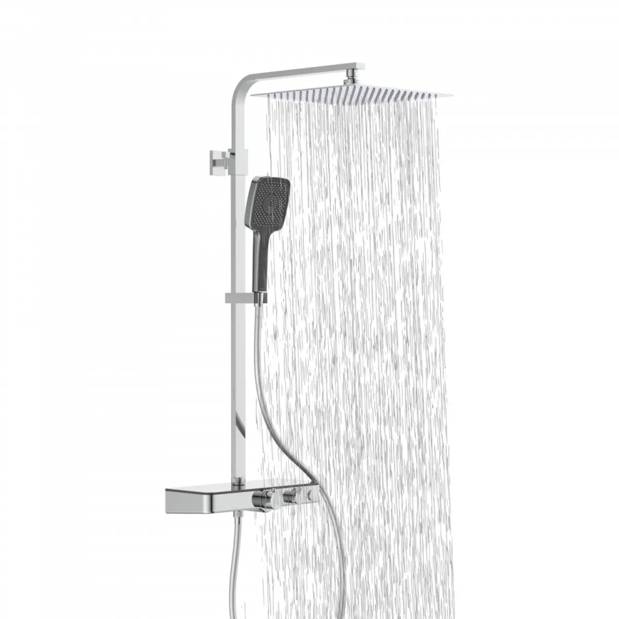 Schütte 60531 - Душевой комплект с термостатическим смесителем OCEAN, глянцевый хром/антрацит