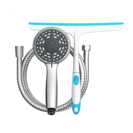 Schütte 64197 - Душовий набір у блискучому хромі + скребок для скла