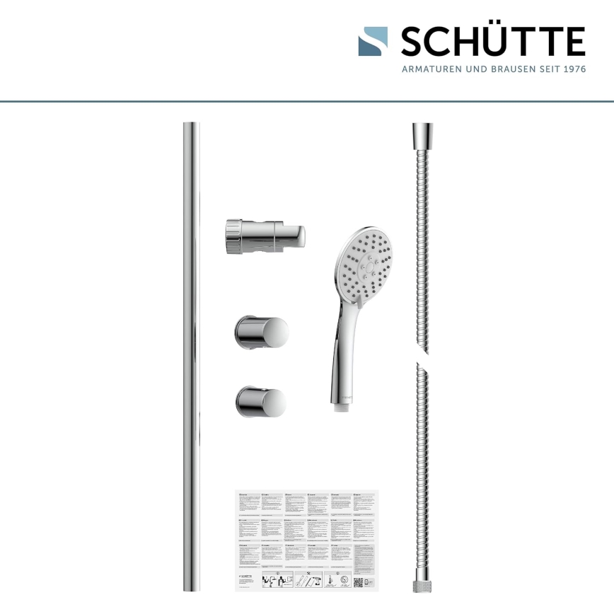 Schütte 64830 - Душевой комплект NAPOLI, полированный хром