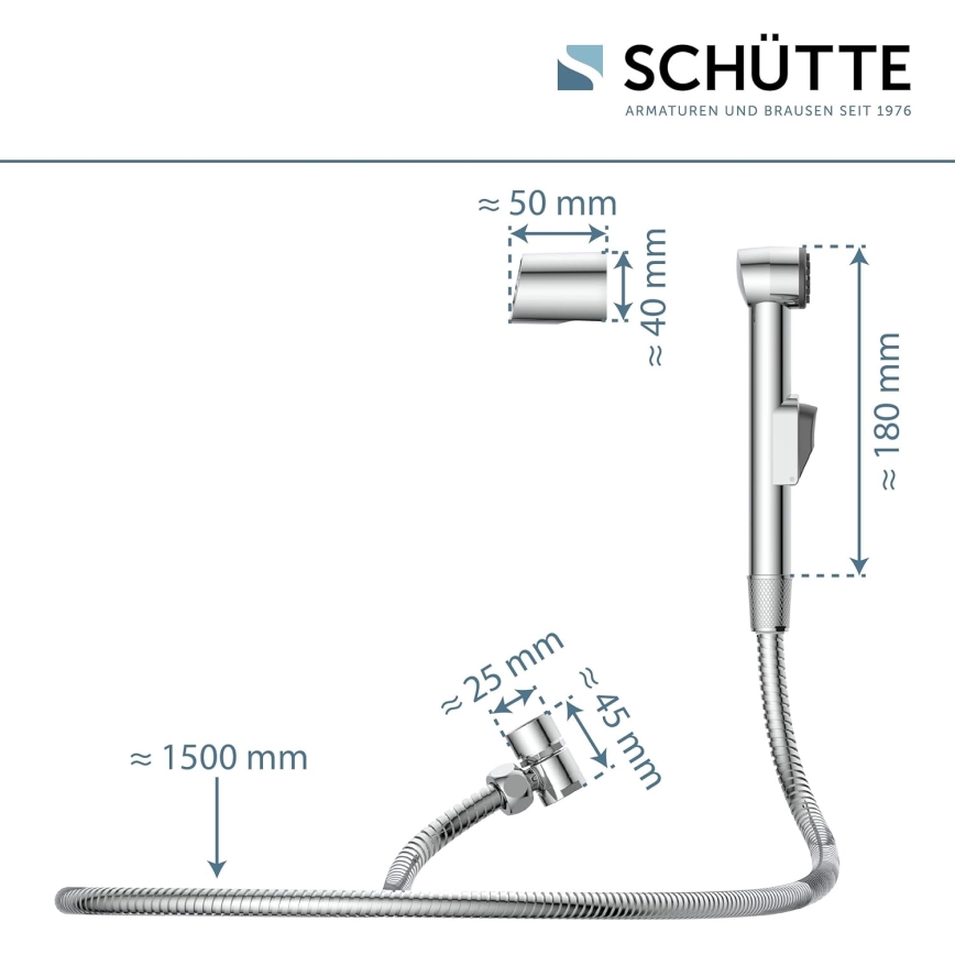Schütte 78016 - Лейка для умывальника, полированный хром