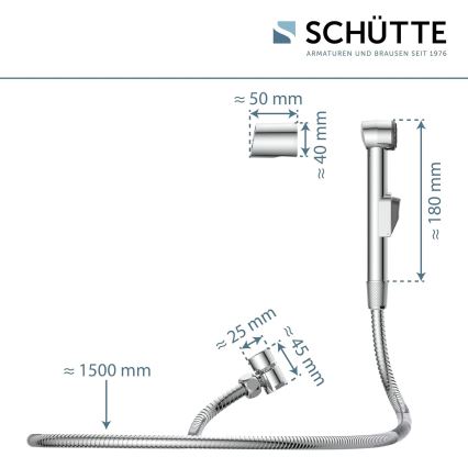 Schütte 78016 - Ручний душ для умивальника, блискучий хром