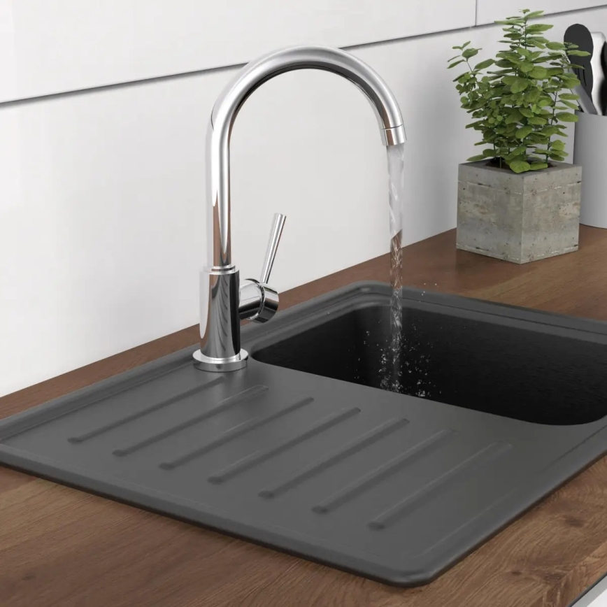 Schütte 79119 - Змішувач для кухонної мийки CORNWALL, блискучий хром