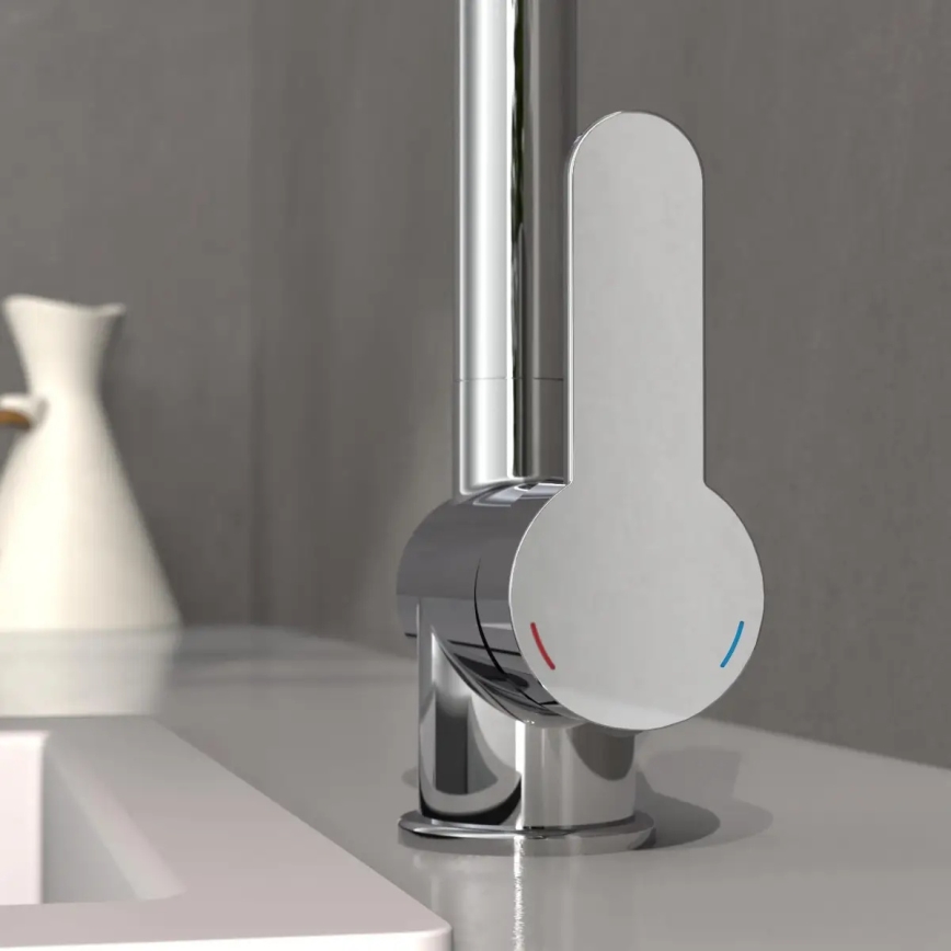 Schütte 79700 - Кухонный смеситель с выдвижной лейкой LONDON, полированный хром