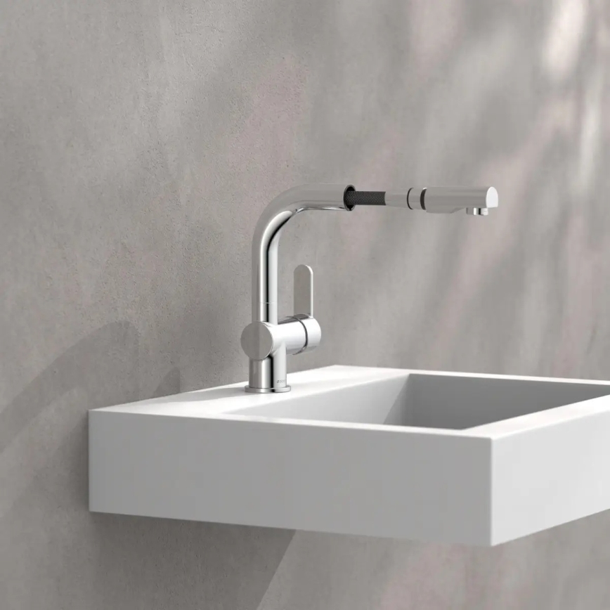 Schütte 79710 - Кухонний змішувач LONDON зі висувною лійкою, блискучий хром