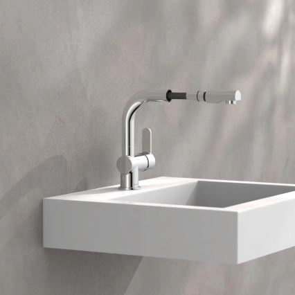 Schütte 79710 - Кухонний змішувач LONDON зі висувною лійкою, блискучий хром